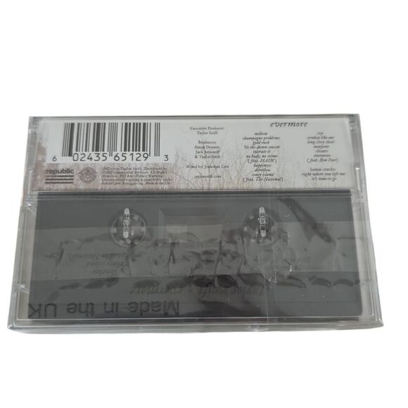Taylor Swift Evermore Cassette Tape Made in UK - Picture 2 of 5